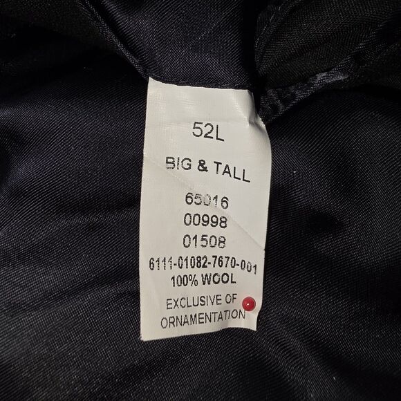 Jos A Bank Signature Collection Suit Mens Big & Tall 47L Pants 52L Jacket Black - Picture 13 of 13
